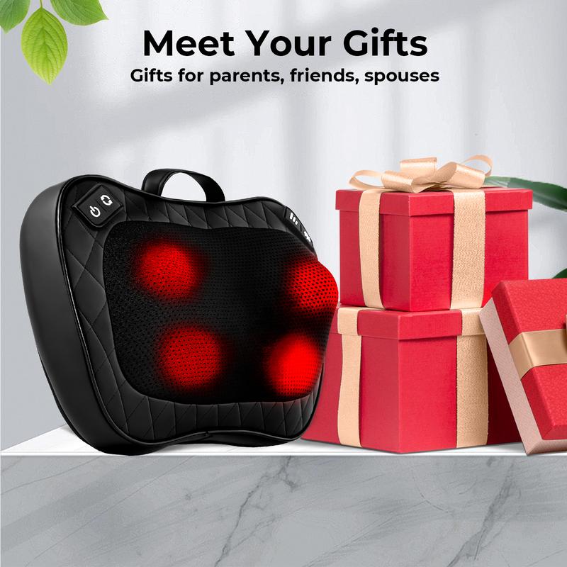 Heated Shiatsu Massage Pillow for Home & Office