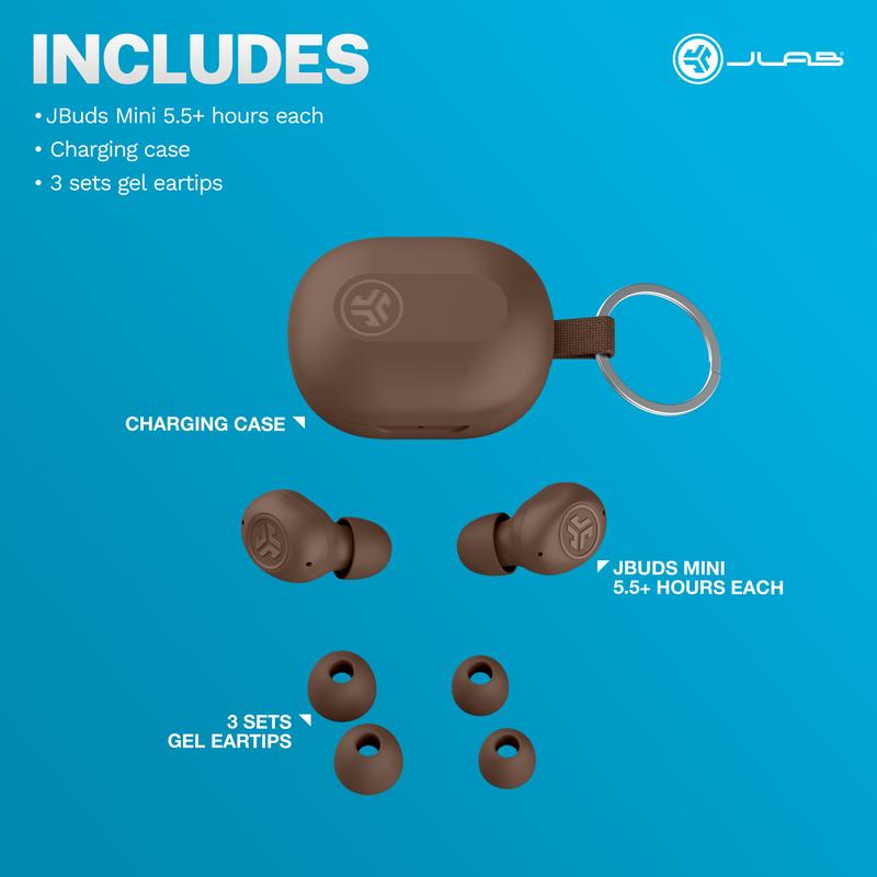 JLab JBuds Mini Wireless Earbuds for iPhone & Android
