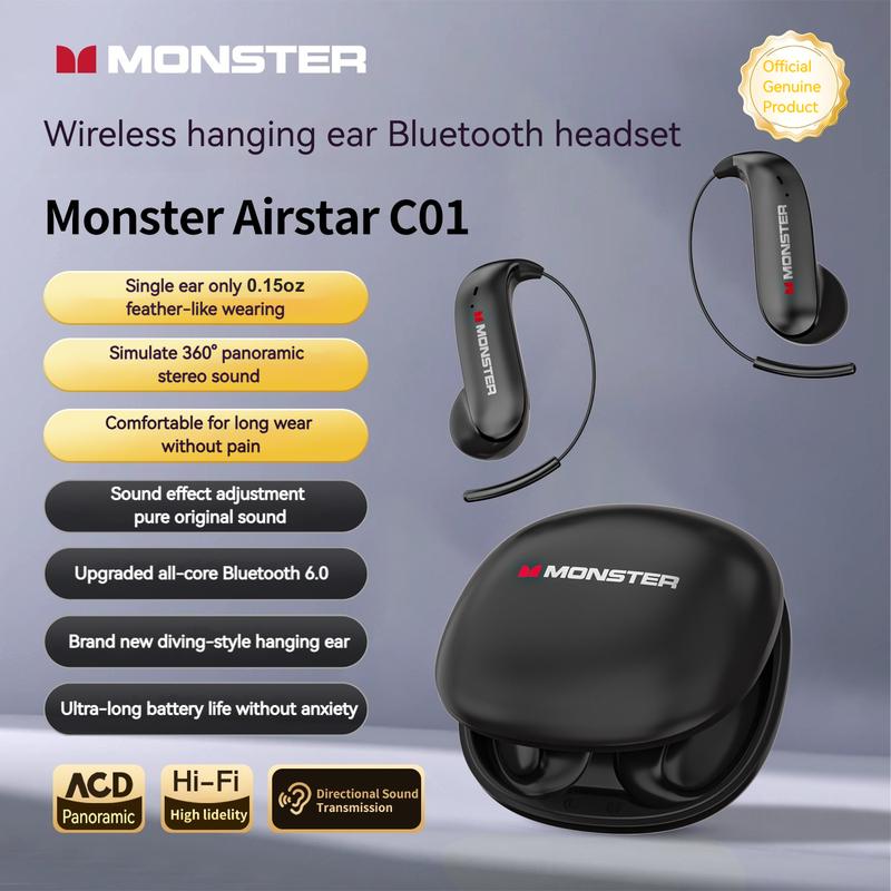 Titanium ear hook Bluetooth headphones