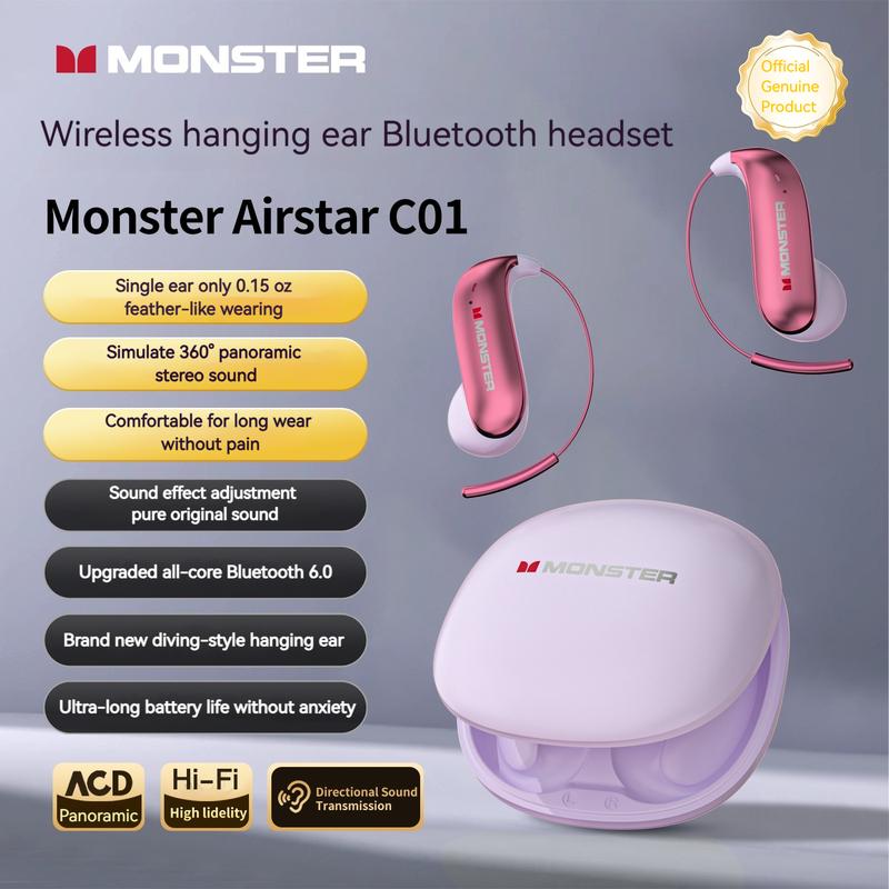 Titanium ear hook Bluetooth headphones