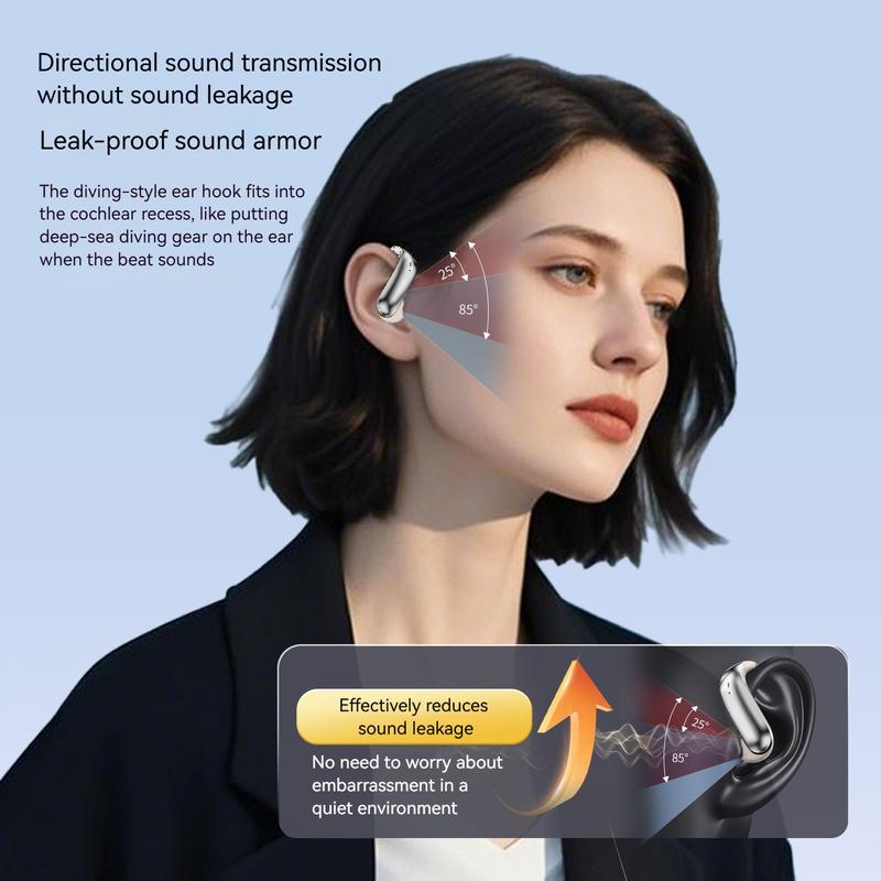 Titanium ear hook Bluetooth headphones