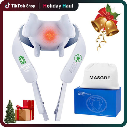 MASGRE Electric Massage Pillow for Neck & Back