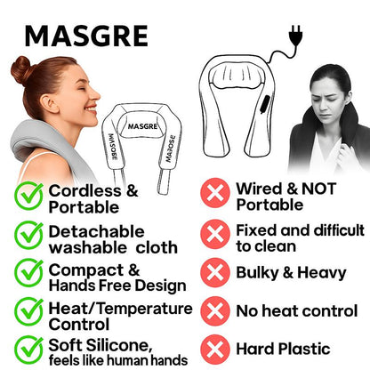 MASGRE Electric Massage Pillow for Neck & Back