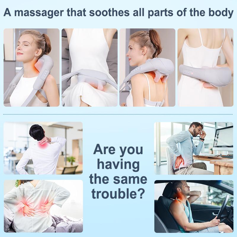 MASGRE Electric Massage Pillow for Neck & Back