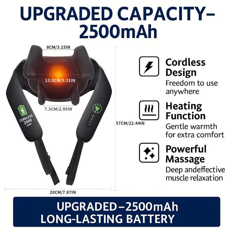 MASGRE Electric Massage Pillow for Neck & Back