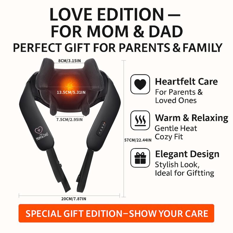 MASGRE Electric Massage Pillow for Neck & Back